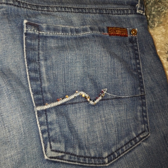 7 For All Mankind Straight Leg Jeans Size 31 - Picture 2 of 4